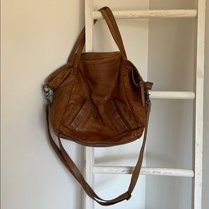Free People Lucca Washed Leather Tote